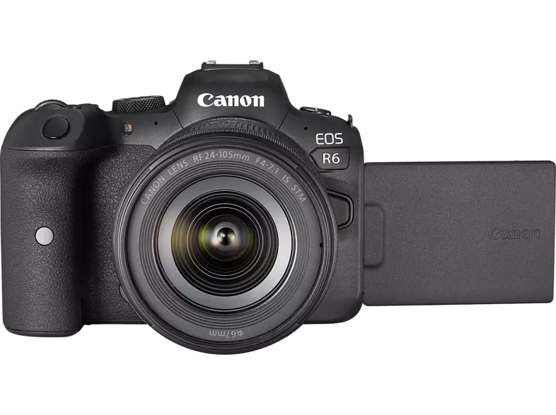 CANON EOS R6 Kit Systemkamera mit Objektiv 24-105 mm, 7,5 cm Display